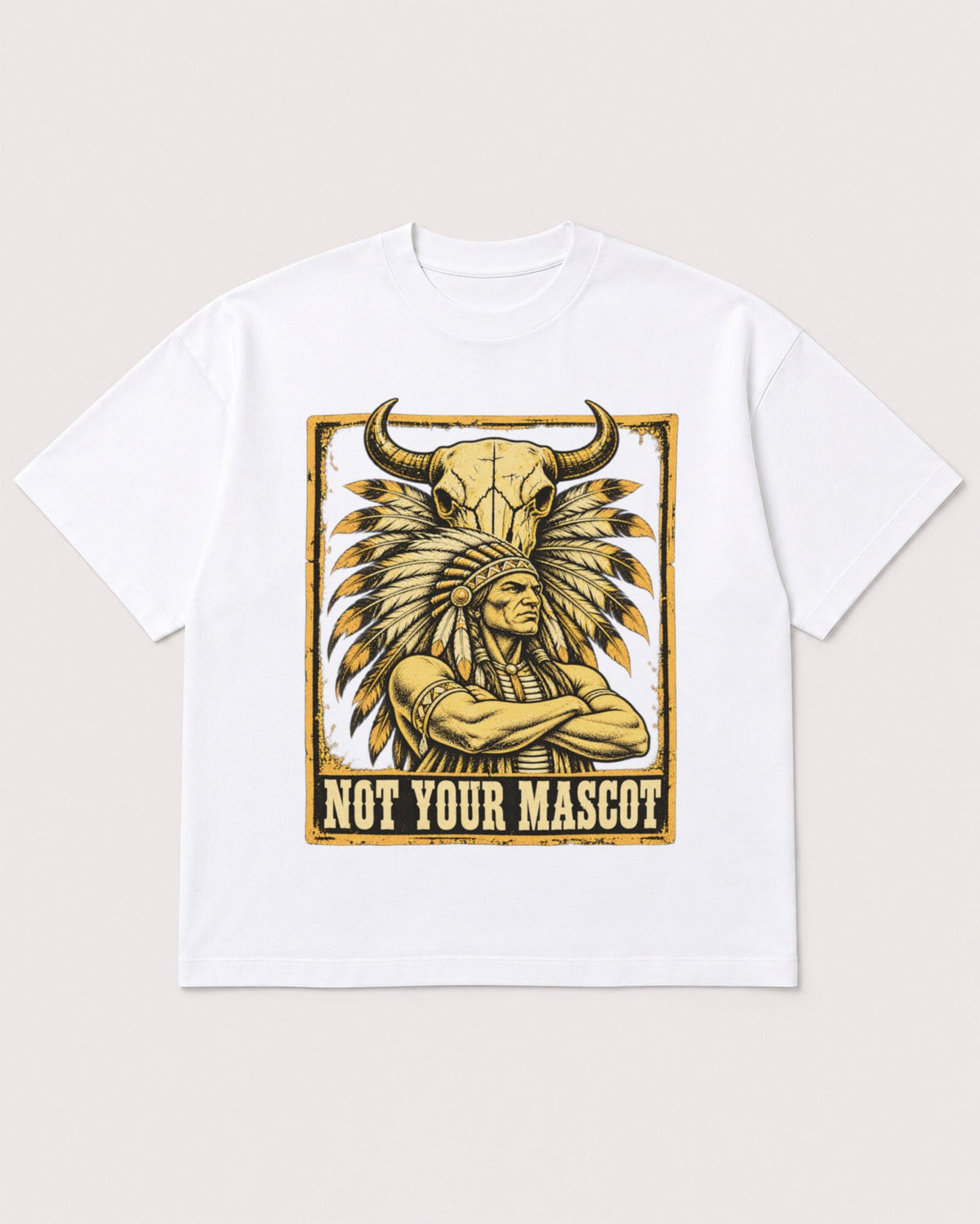 Mockup Boxy Heavyweight Tee White product