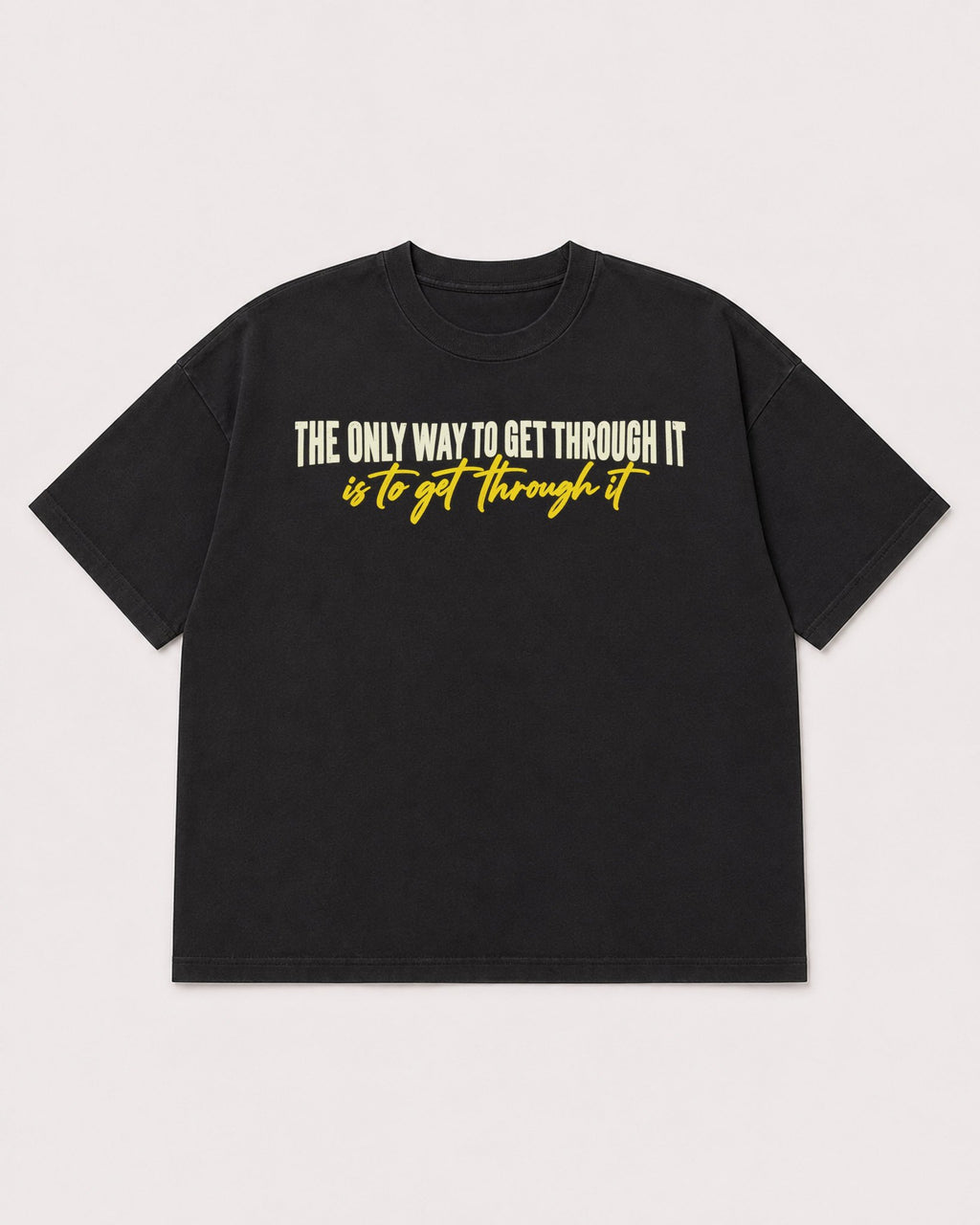 Mockup Boxy Heavyweight Tee Black product