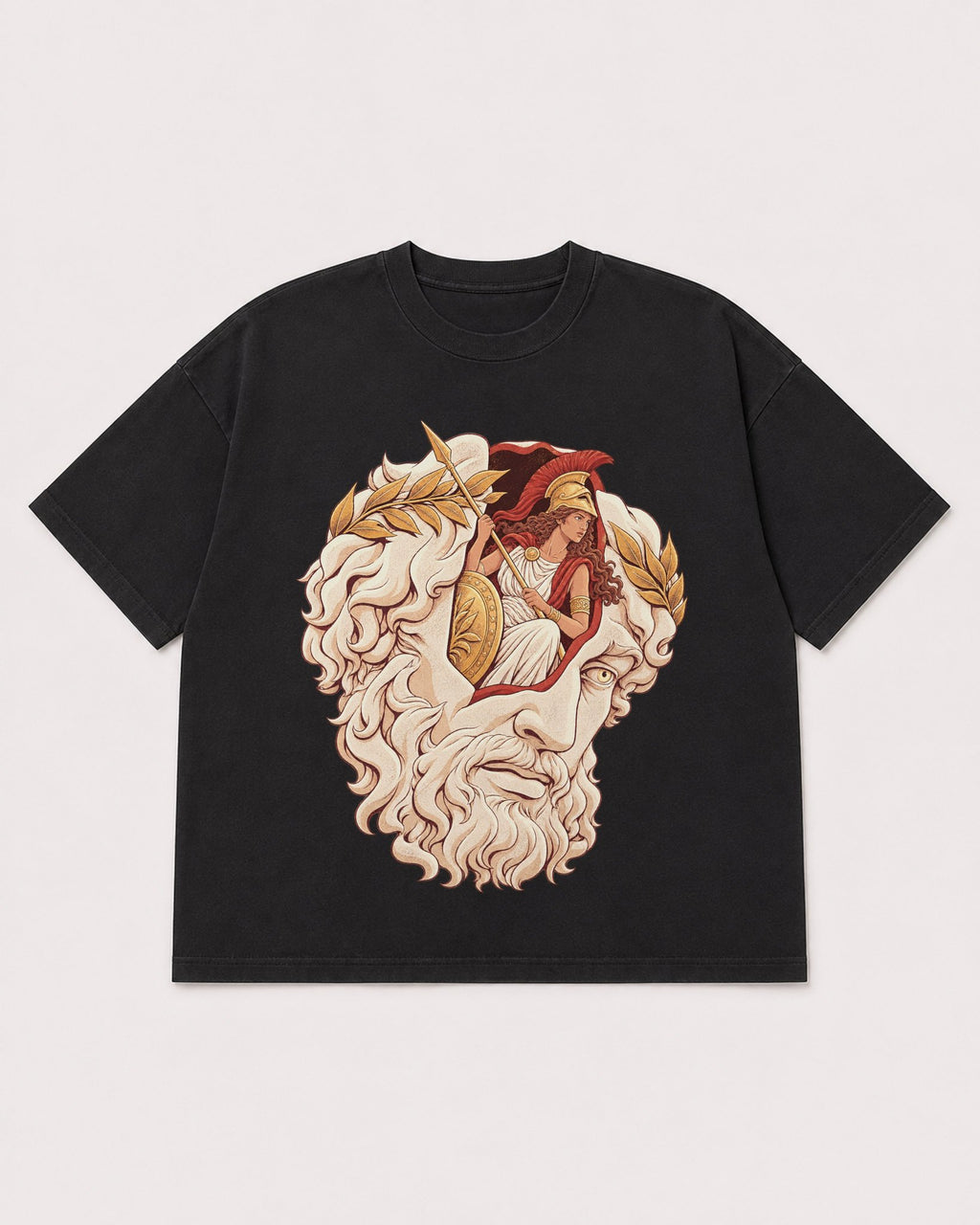 Mockup Boxy Heavyweight Tee Black product