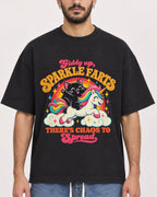 Mockup Boxy Heavyweight Tee Black male close-up 07