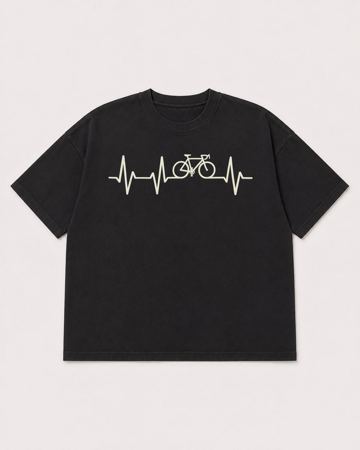 Mockup Boxy Heavyweight Tee Black product