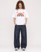 Mockup Boxy Heavyweight Tee White female full-body 09