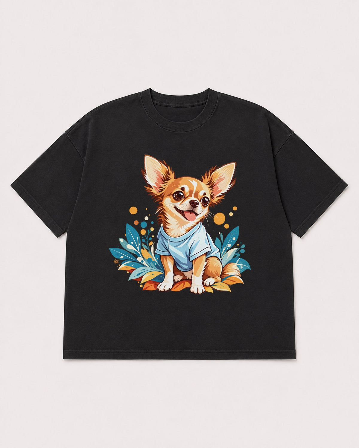 Mockup Boxy Heavyweight Tee Black product