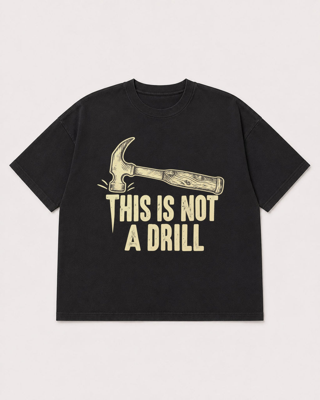 Mockup Boxy Heavyweight Tee Black product