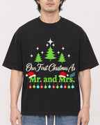 Mockup Boxy Heavyweight Tee Black male close-up 03