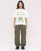 Mockup Boxy Heavyweight Tee White female full-body 02