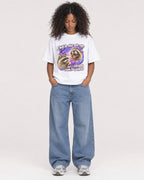 Mockup Boxy Heavyweight Tee White female full-body 05