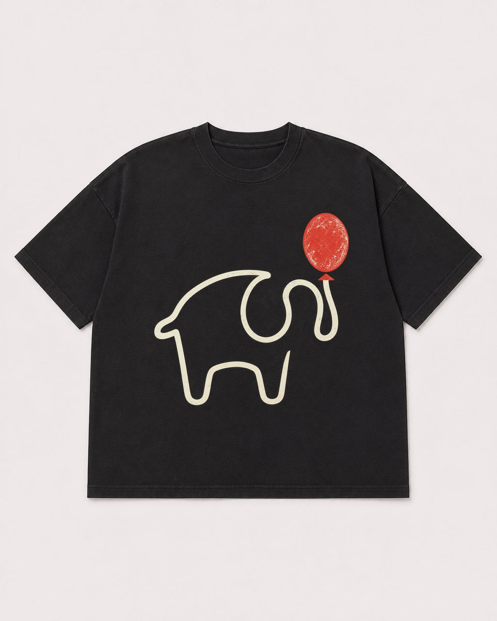 Mockup Boxy Heavyweight Tee Black product