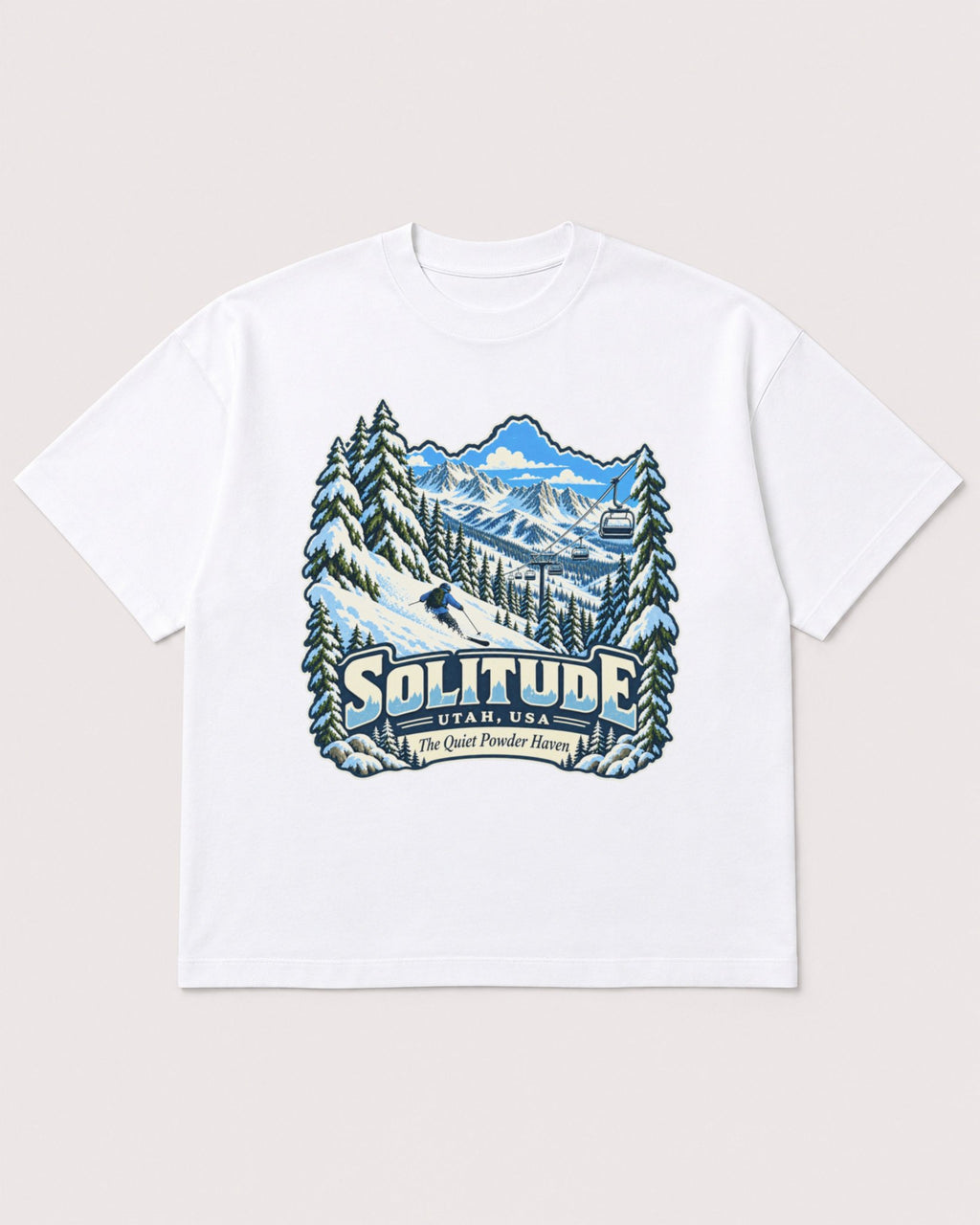 Mockup Boxy Heavyweight Tee White product