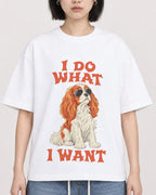 Mockup Boxy Heavyweight Tee White female close-up 11