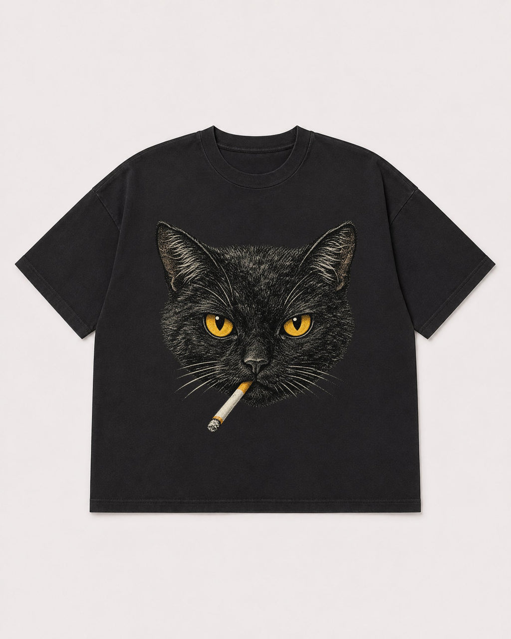 Mockup Boxy Heavyweight Tee Black product