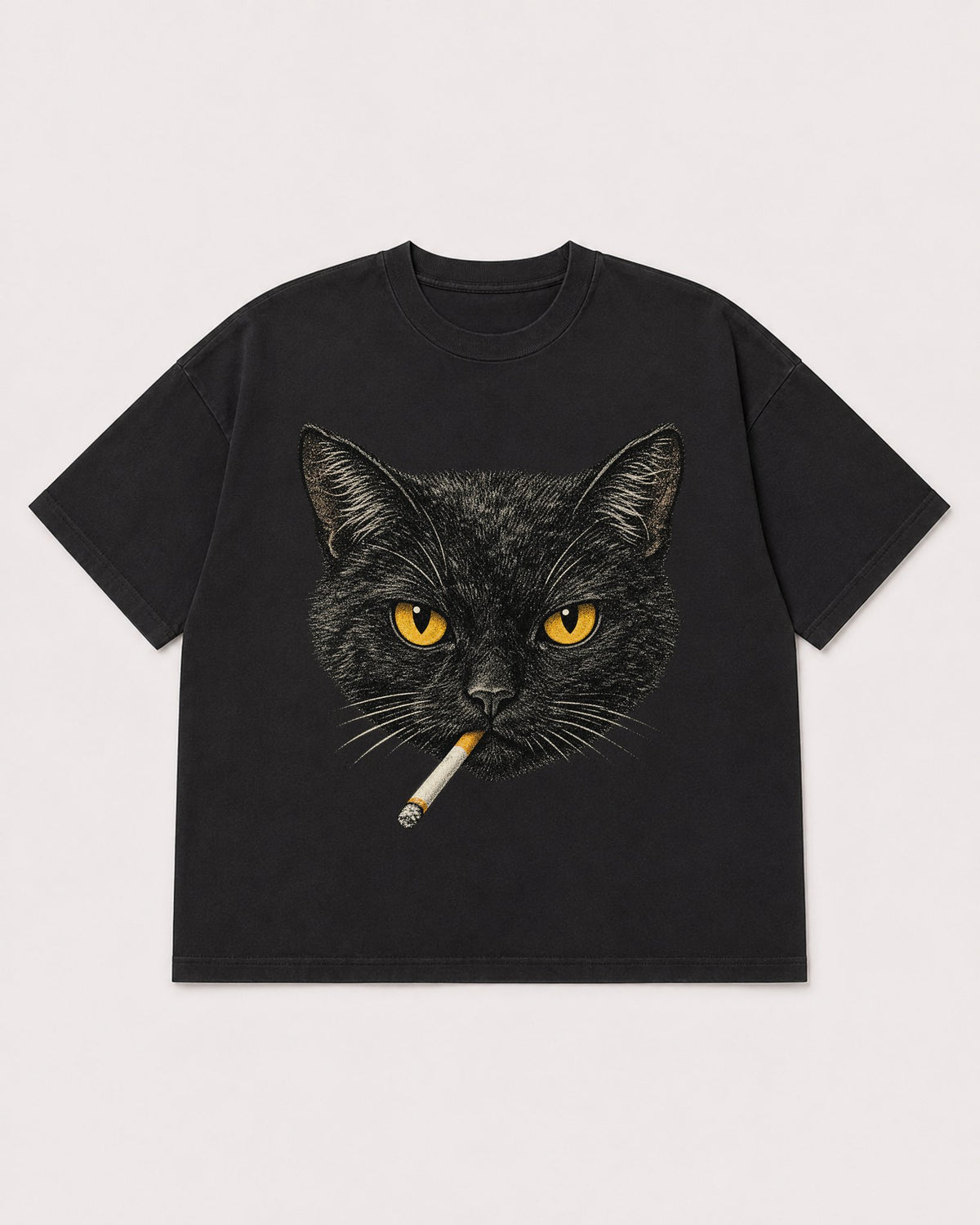 Mockup Boxy Heavyweight Tee Black product