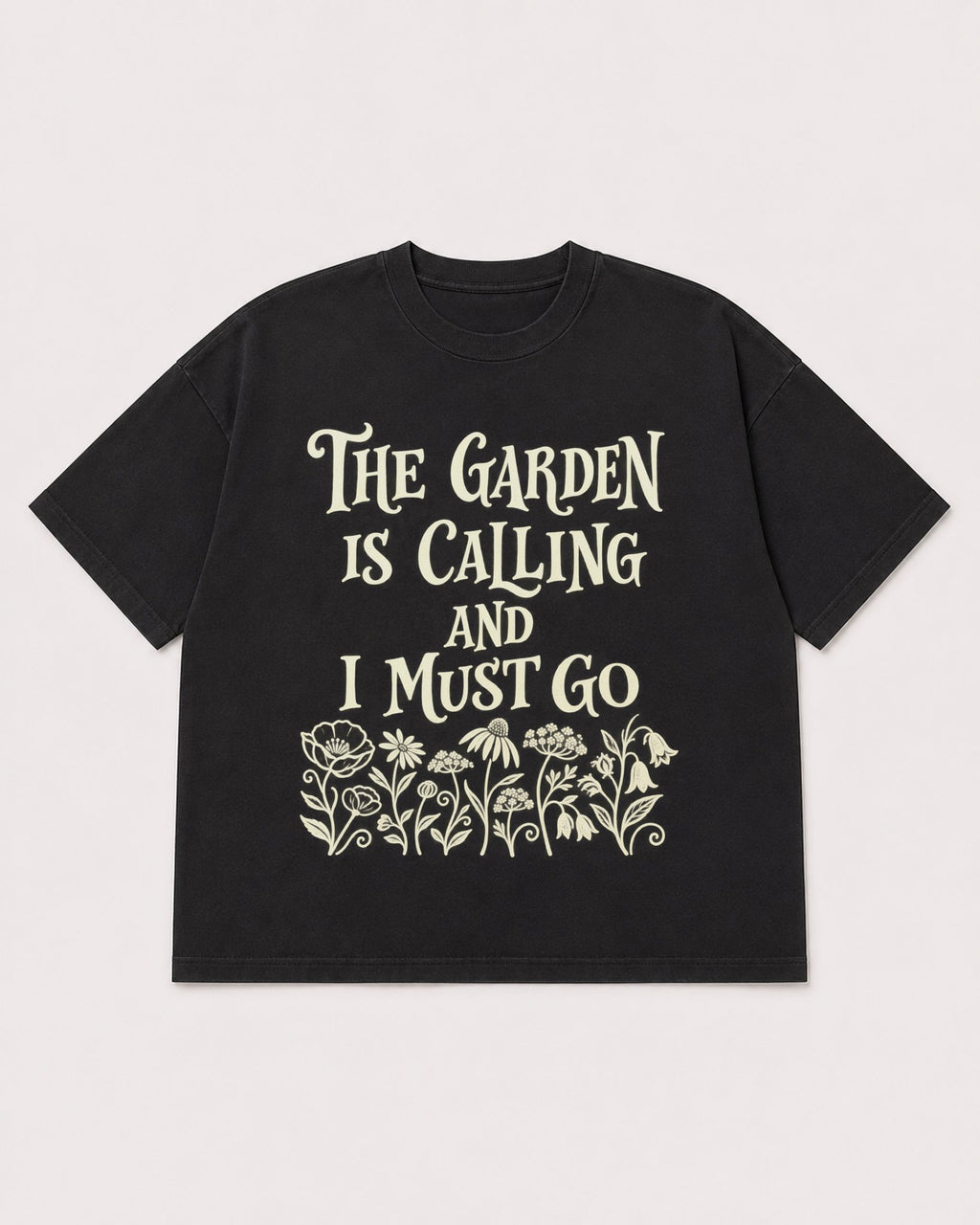 Mockup Boxy Heavyweight Tee Black product