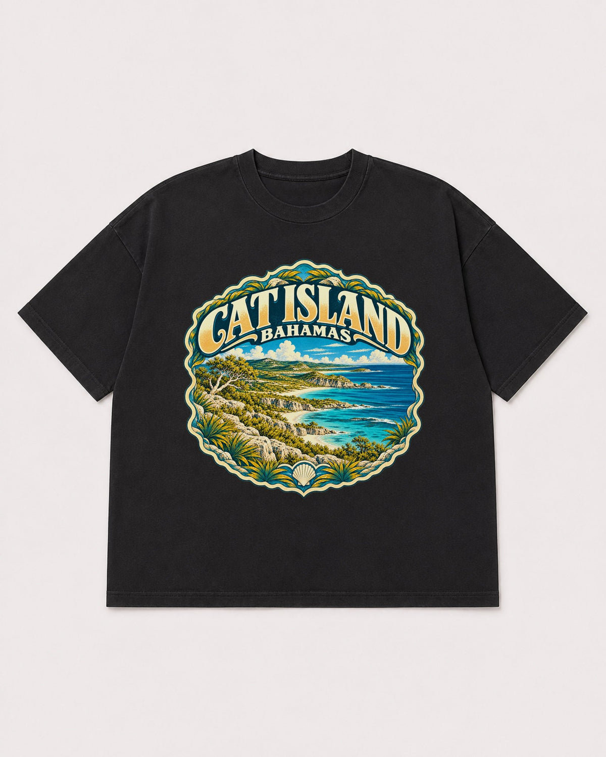 Mockup Boxy Heavyweight Tee Black product
