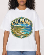 Mockup Boxy Heavyweight Tee White female close-up 05