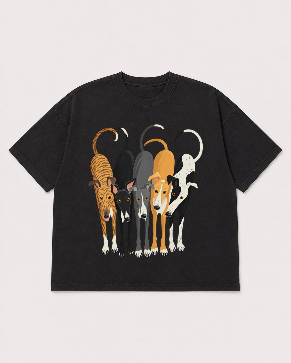 Mockup Boxy Heavyweight Tee Black product