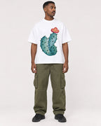 Mockup Boxy Heavyweight Tee White male full-body 14
