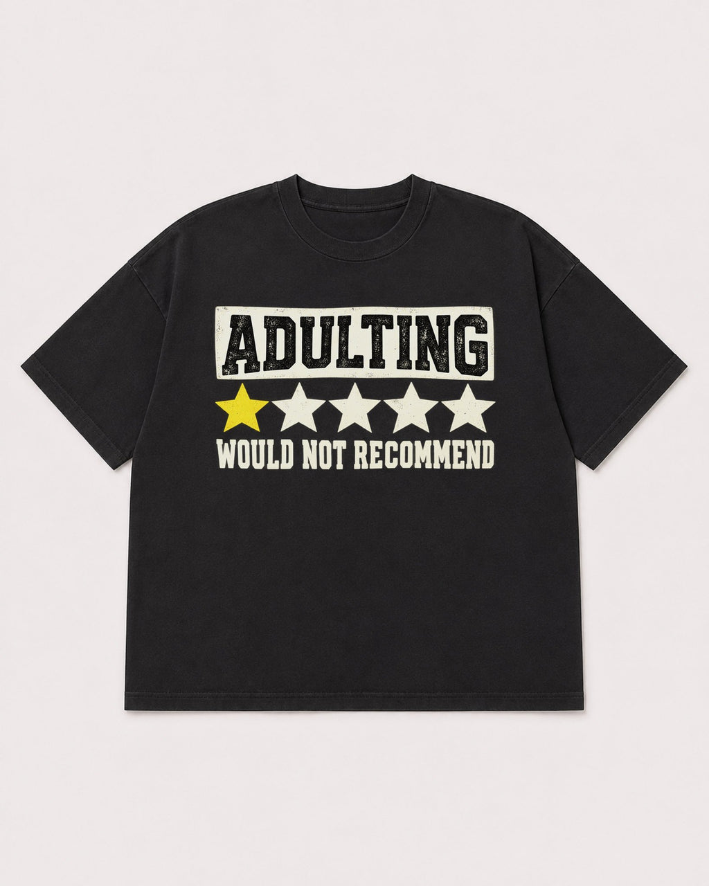 Mockup Boxy Heavyweight Tee Black product