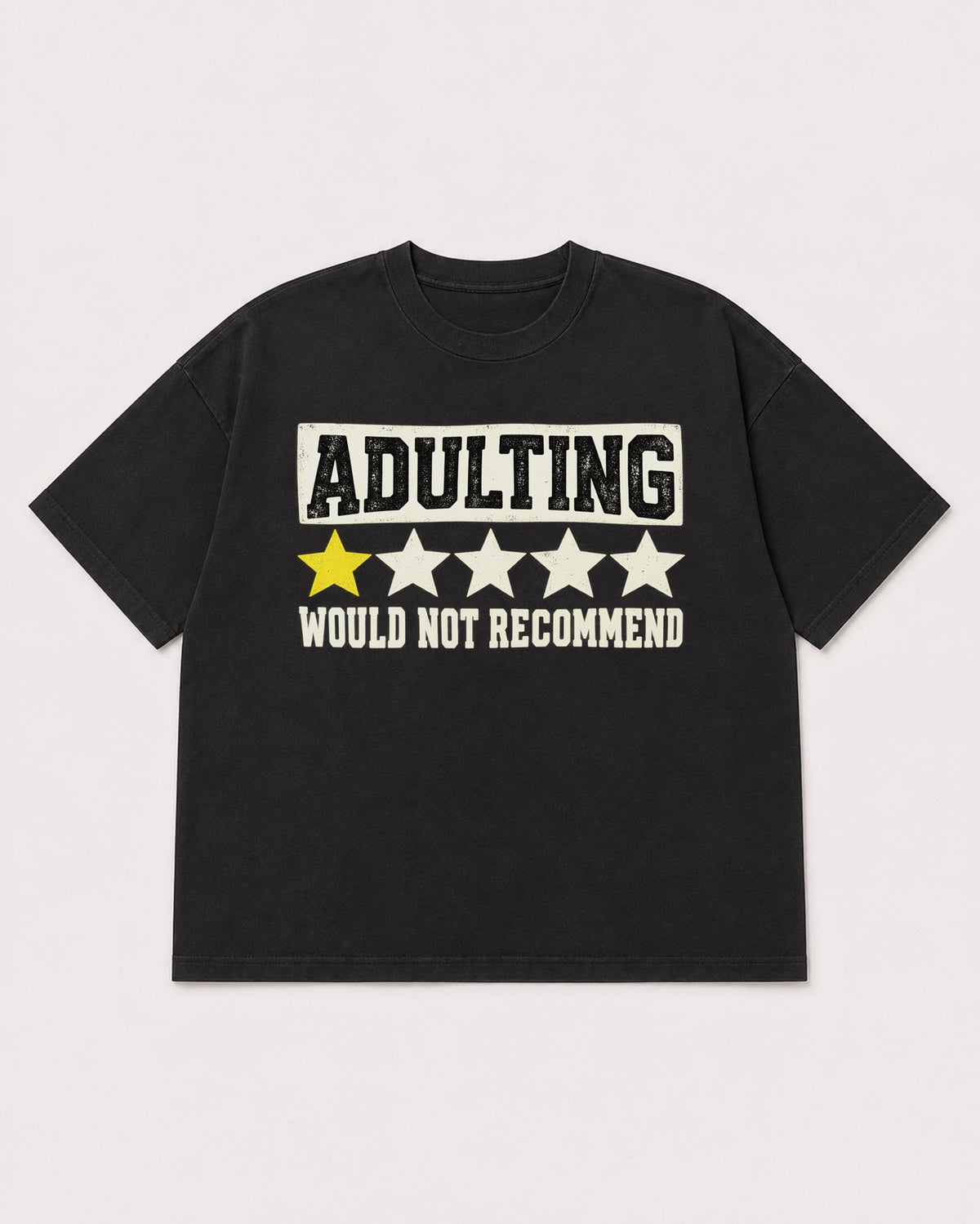 Mockup Boxy Heavyweight Tee Black product
