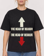 Mockup Boxy Heavyweight Tee Black female close-up 28