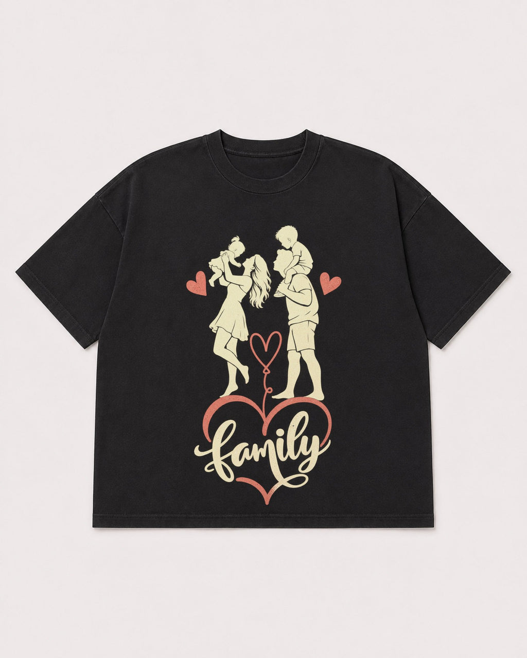 Mockup Boxy Heavyweight Tee Black product