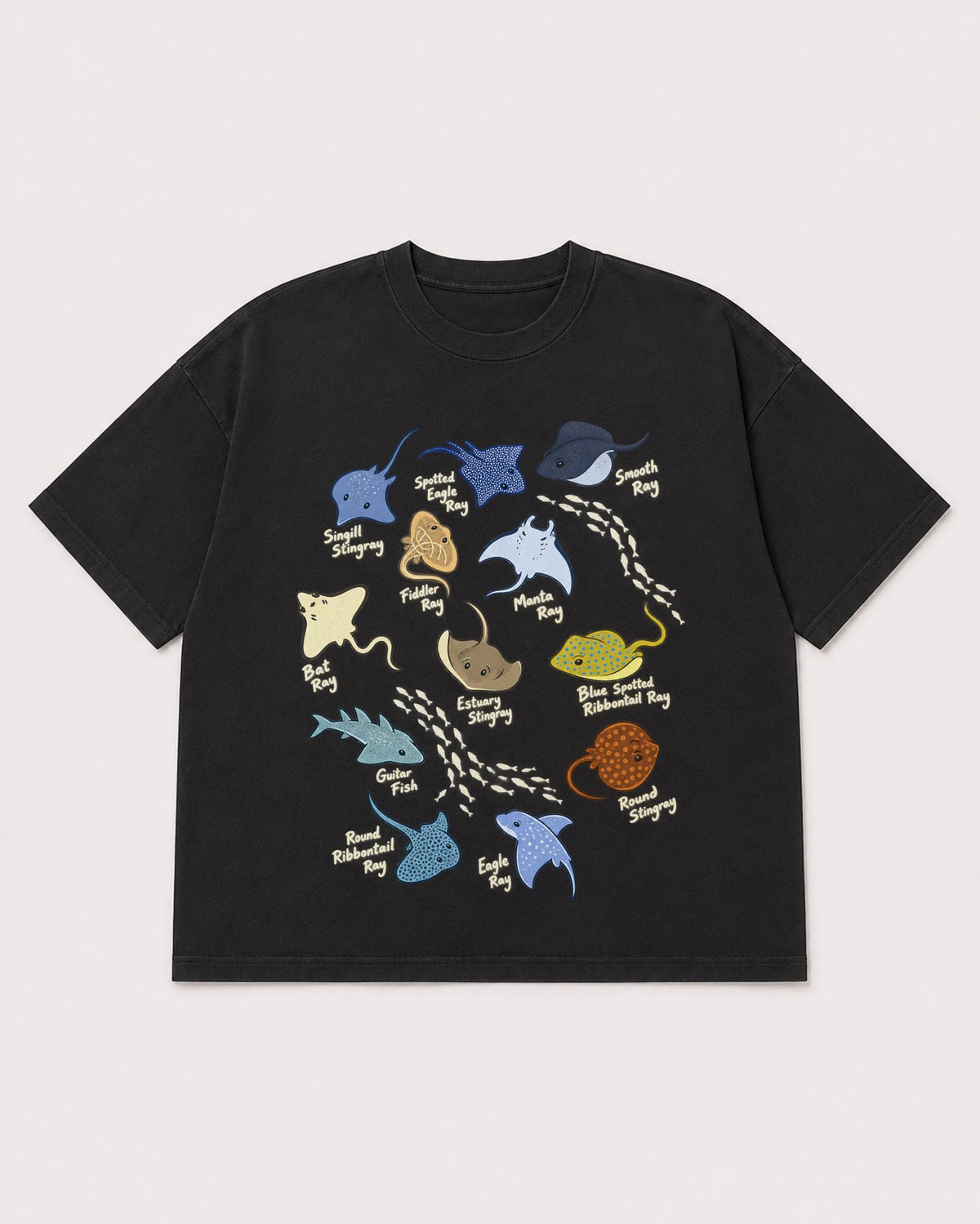 Mockup Boxy Heavyweight Tee Black product