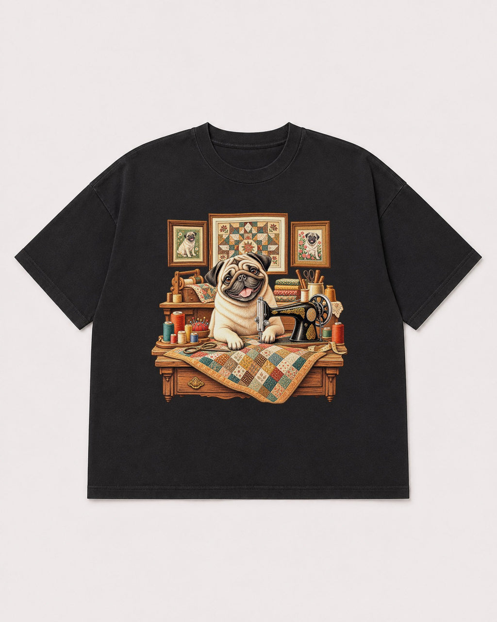 Mockup Boxy Heavyweight Tee Black product