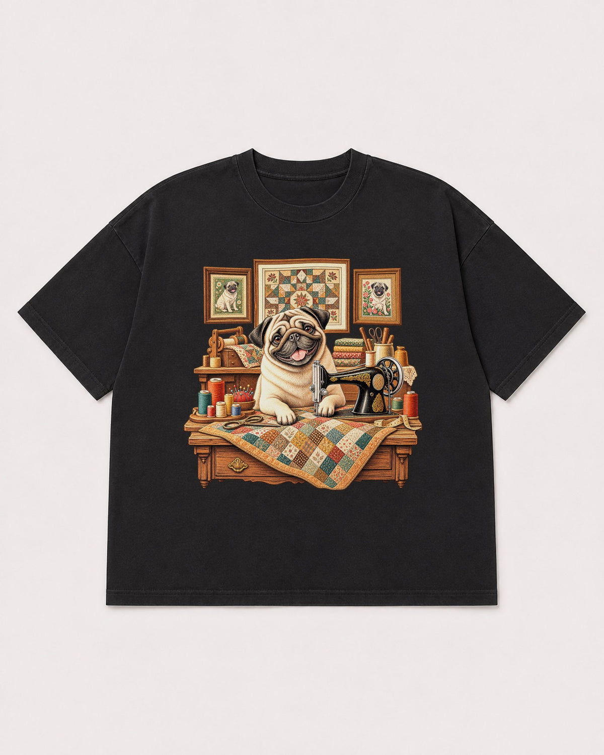 Mockup Boxy Heavyweight Tee Black product