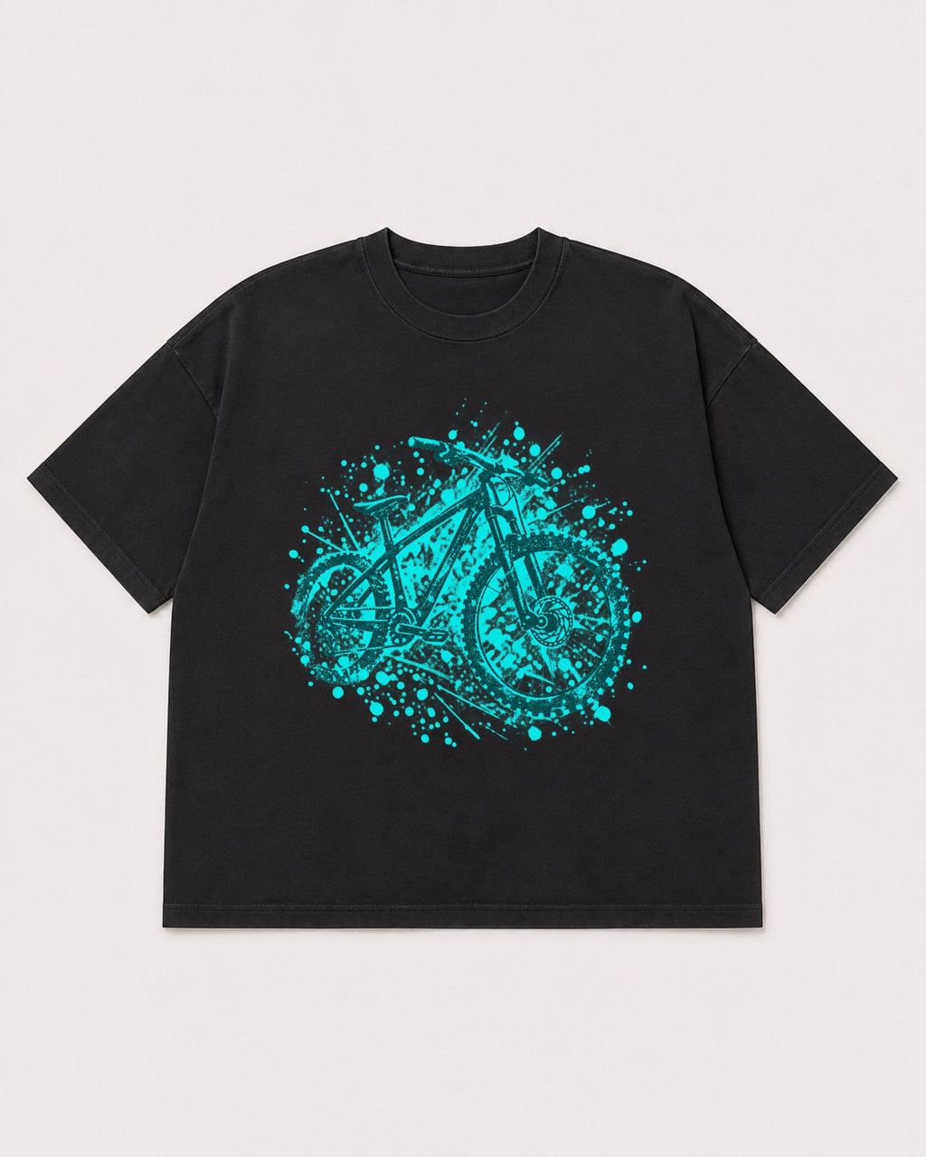 Mockup Boxy Heavyweight Tee Black product