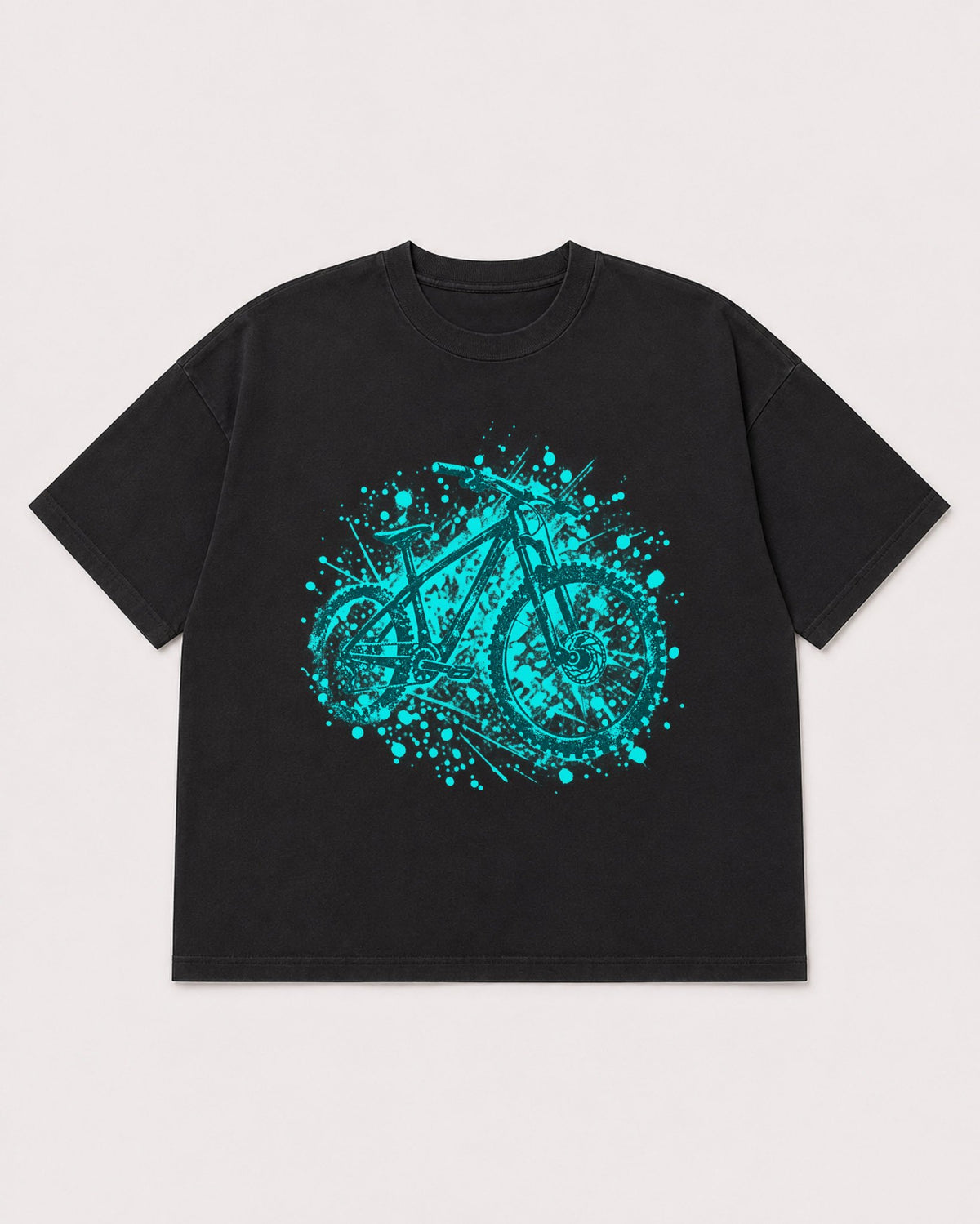 Mockup Boxy Heavyweight Tee Black product