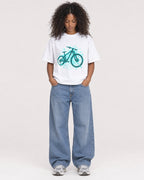 Mockup Boxy Heavyweight Tee White female full-body 05