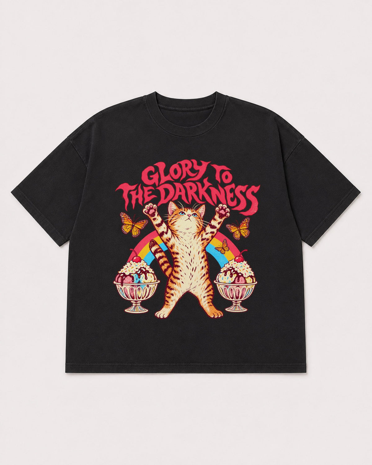 Mockup Boxy Heavyweight Tee Black product