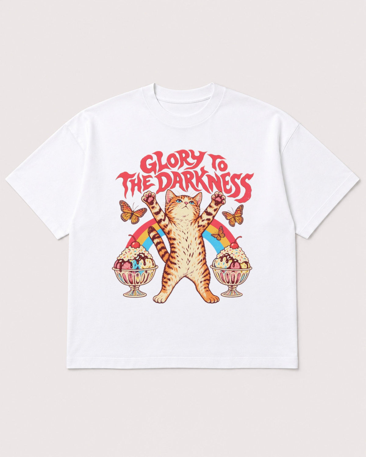 Mockup Boxy Heavyweight Tee White product