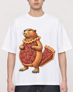 Mockup Boxy Heavyweight Tee White male close-up 01