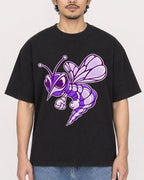 Mockup Boxy Heavyweight Tee Black male close-up 02