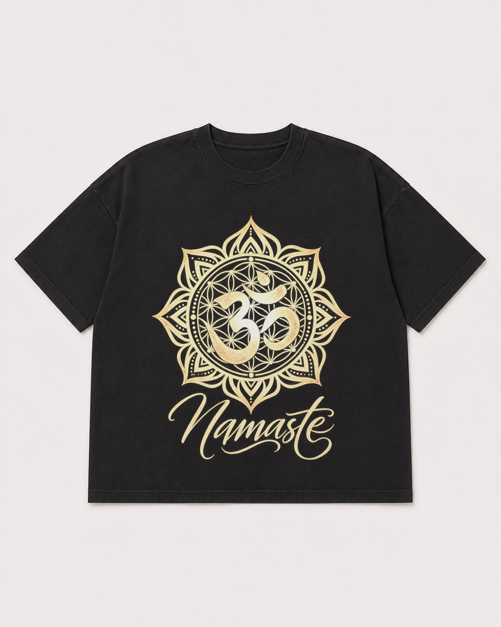 Mockup Boxy Heavyweight Tee Black product