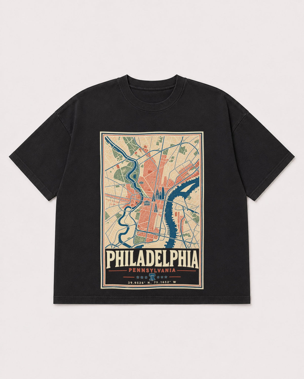 Mockup Boxy Heavyweight Tee Black product