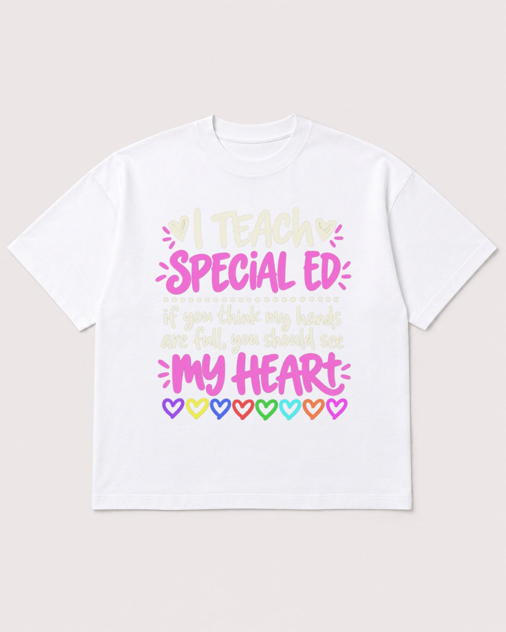 Mockup Boxy Heavyweight Tee White product