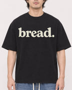 Mockup Boxy Heavyweight Tee Black male close-up 03