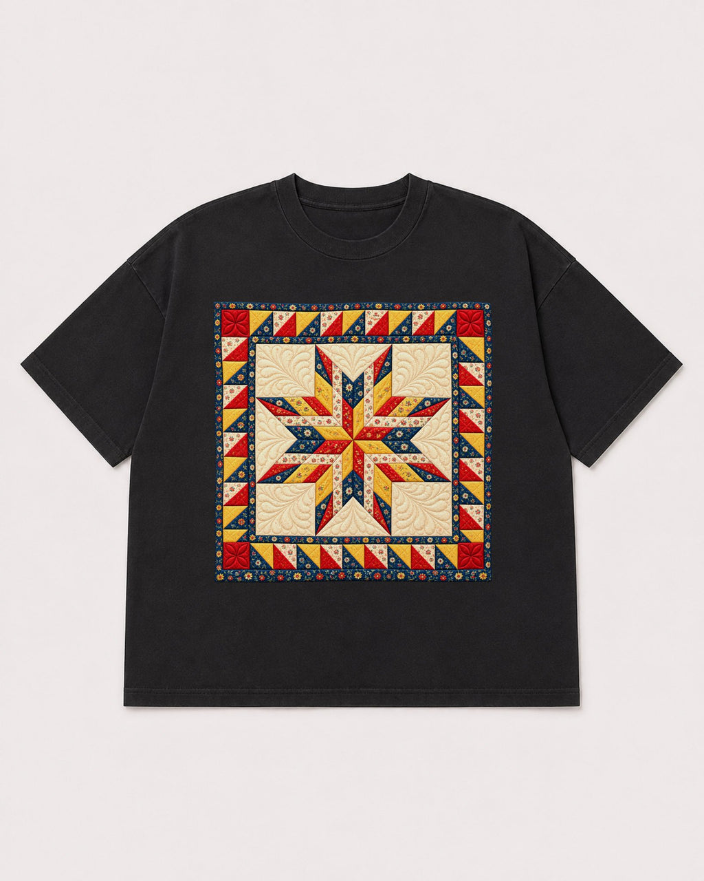 Mockup Boxy Heavyweight Tee Black product