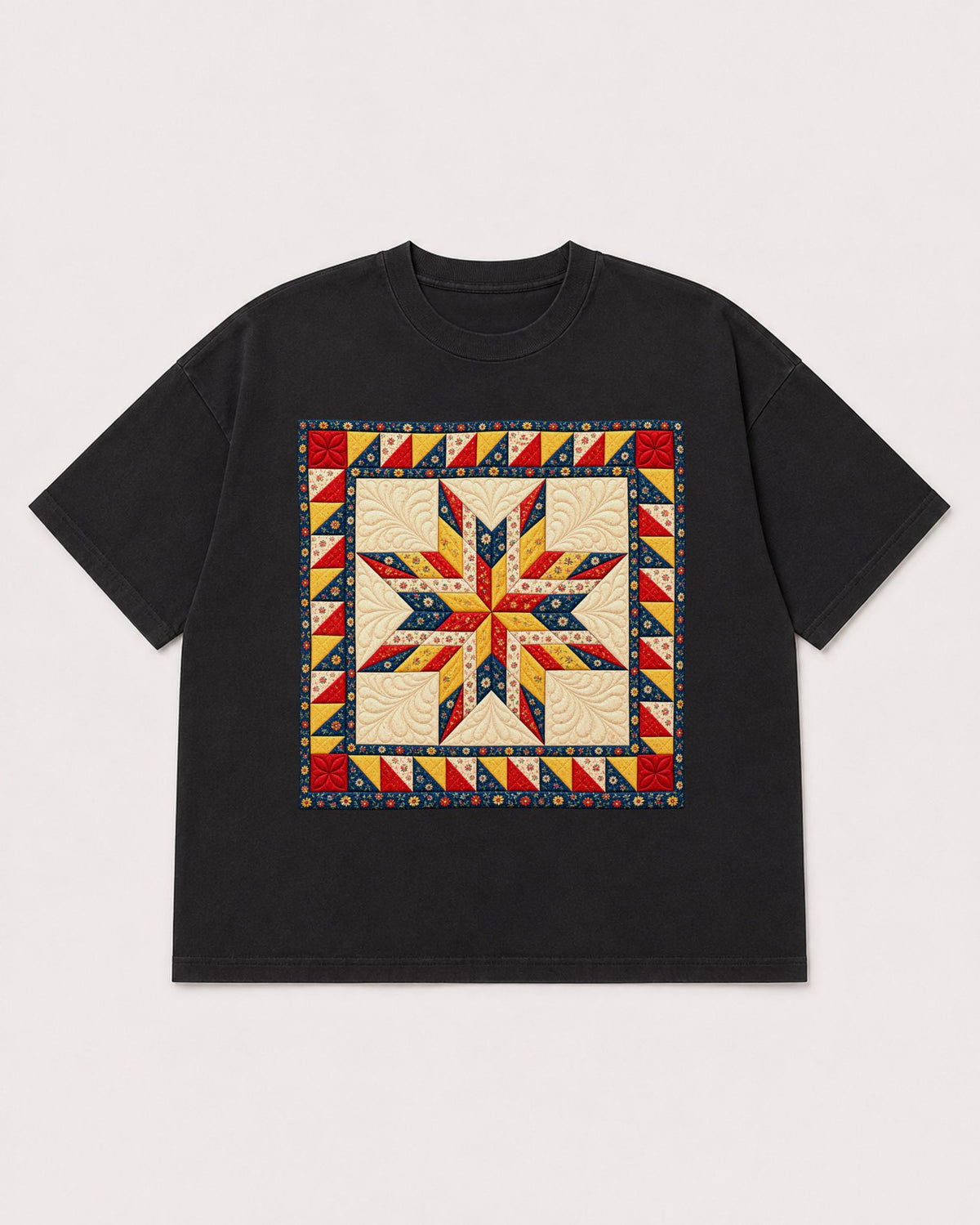 Mockup Boxy Heavyweight Tee Black product