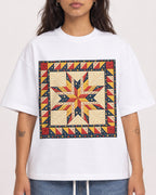 Mockup Boxy Heavyweight Tee White female close-up 06