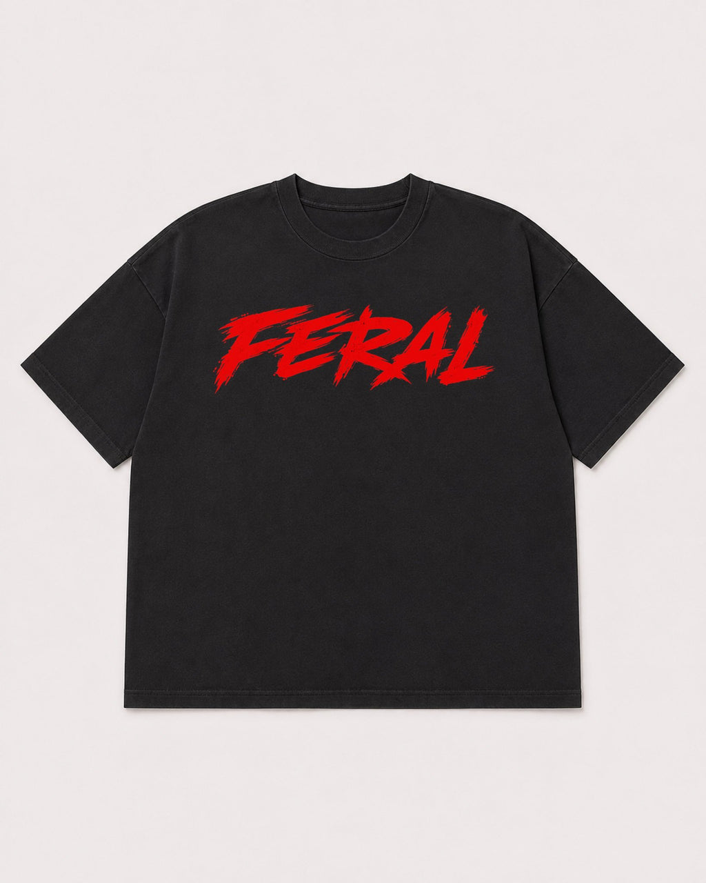 Mockup Boxy Heavyweight Tee Black product