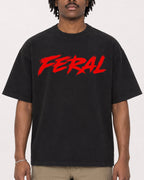 Mockup Boxy Heavyweight Tee Black male close-up 04