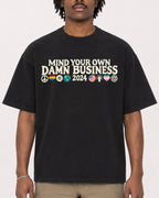 Mockup Boxy Heavyweight Tee Black male close-up 04