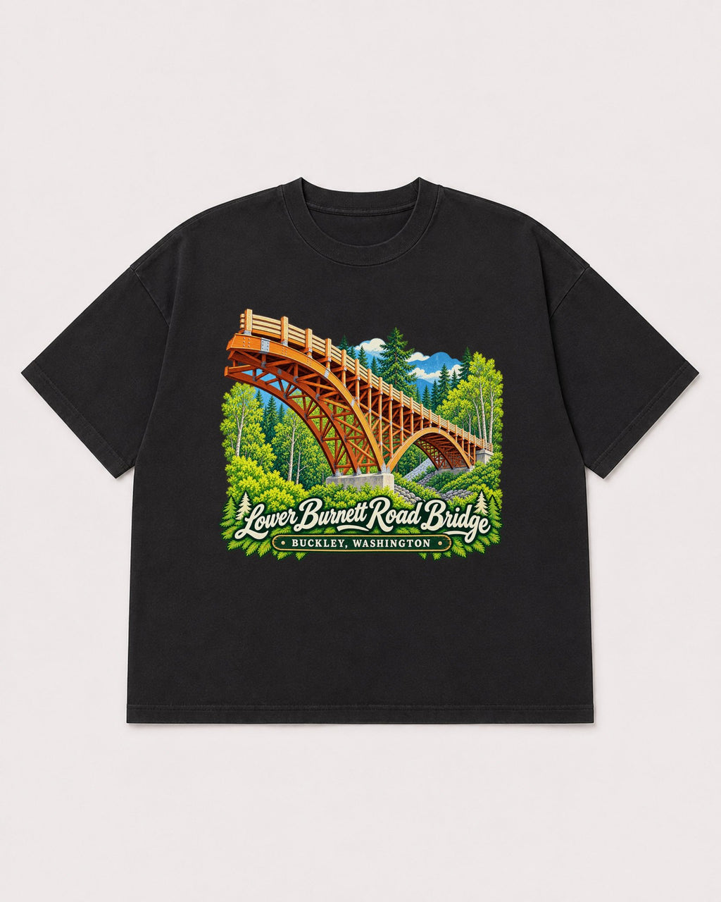 Mockup Boxy Heavyweight Tee Black product