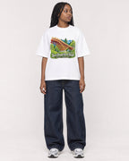 Mockup Boxy Heavyweight Tee White female full-body 04
