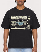 Mockup Boxy Heavyweight Tee Black male close-up 05