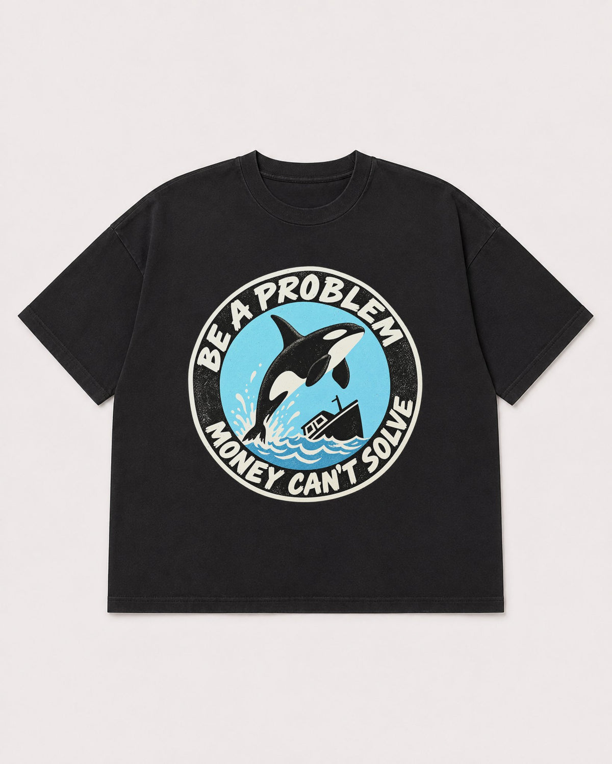 Mockup Boxy Heavyweight Tee Black product