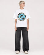 Mockup Boxy Heavyweight Tee White female full-body 48